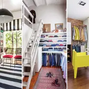 Cada metro cuadrado de la casa cuenta y debe cumplir una función práctica que no resigne la parte estética: estos vestidores son un sí.