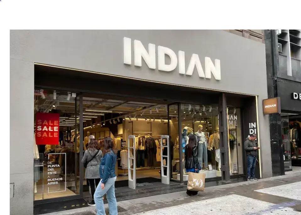 Indian ya inauguró su primera tienda porteña en la calle Florida al 600 y se prepara la apertura oficial de un segundo local en Florida y Perón