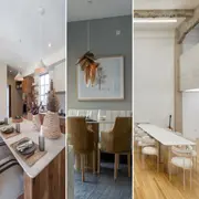 Mármol, cuarzo, granito, Dekton, cemento alisado... las alternativas a las mesas de madera son muchas y variadas.