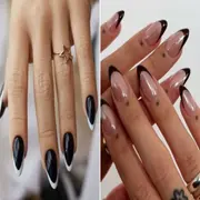 Las uñas francesas negras: el revival noventoso que regresa con todo este otoño