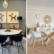 Las mesas redondas generan una atmósfera acogedora que invita a quedarse.