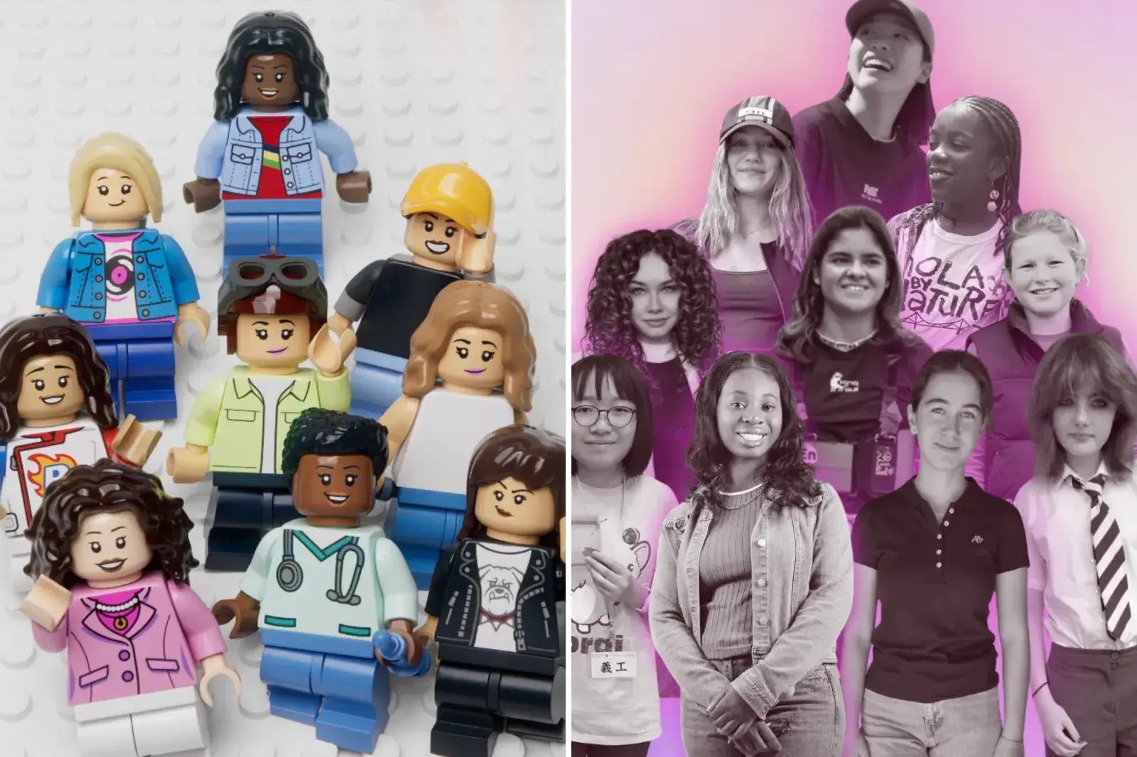 TIME y LEGO se unieron para destacar a niñas que están cambiando el mundo.