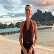 Pampita Ardohain en la Polinesia