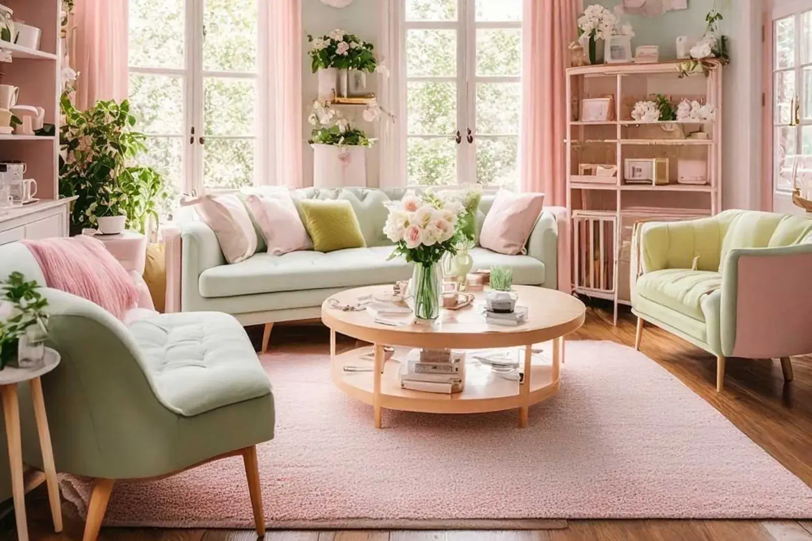 La mesa ratona es el corazón del living