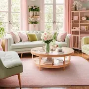 La mesa ratona es el corazón del living