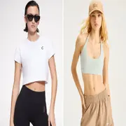 Foto de mujeres con ropa deportiva.