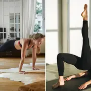 Foto de mujeres entrenando.