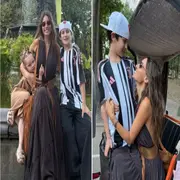 Boho chic: el look súper fresco que eligió Pampita para pasear en familia por Nueva York