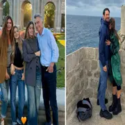 Juliana Awada con su familia y Celeste Cid con su pareja