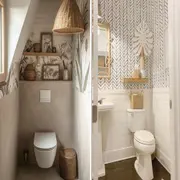 Colores claros, espejos, y muebles flotantes: los trucos infalibles para que tu mini baño parezca más amplio y luminoso.