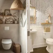 Colores claros, espejos, y muebles flotantes: los trucos infalibles para que tu mini baño parezca más amplio y luminoso.