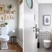 Con algunos objetos deco podés sumarle mucho estilo a tu mini baño