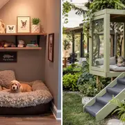 Integrar espacios para perros y gatos en tu hogar no significa renunciar al diseño.Integrar espacios para perros y gatos en tu hogar no significa renunciar al diseño.