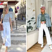 Los vaqueros blancos en corte amplio emergen como la pieza clave de la temporada: cómodos, versátiles y frescos, se transforman en el nuevo básico imprescindible del guardarropa primaveral.