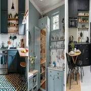 El desafío de una cocina pequeña es lograr que cada rincón cuente.