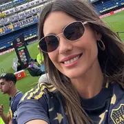 Pampita dijo presente en el superclásico