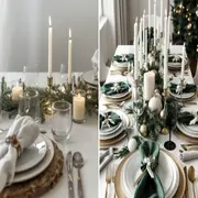 Foto de mesa navideña.