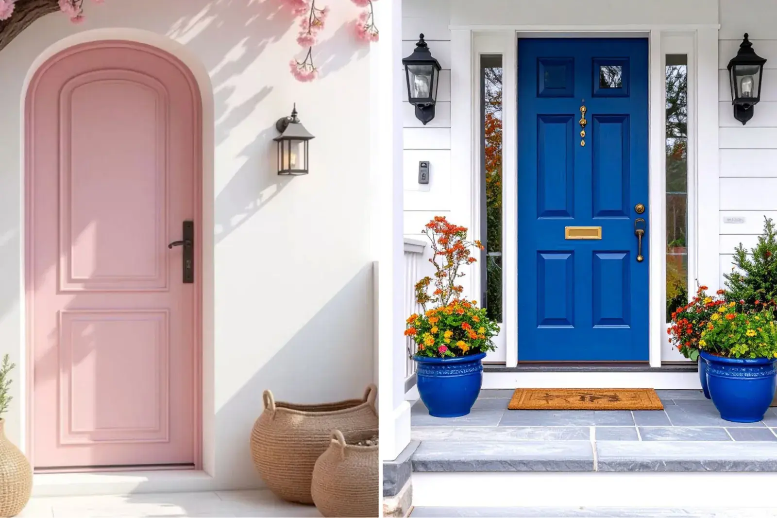 Dos puertas de colores