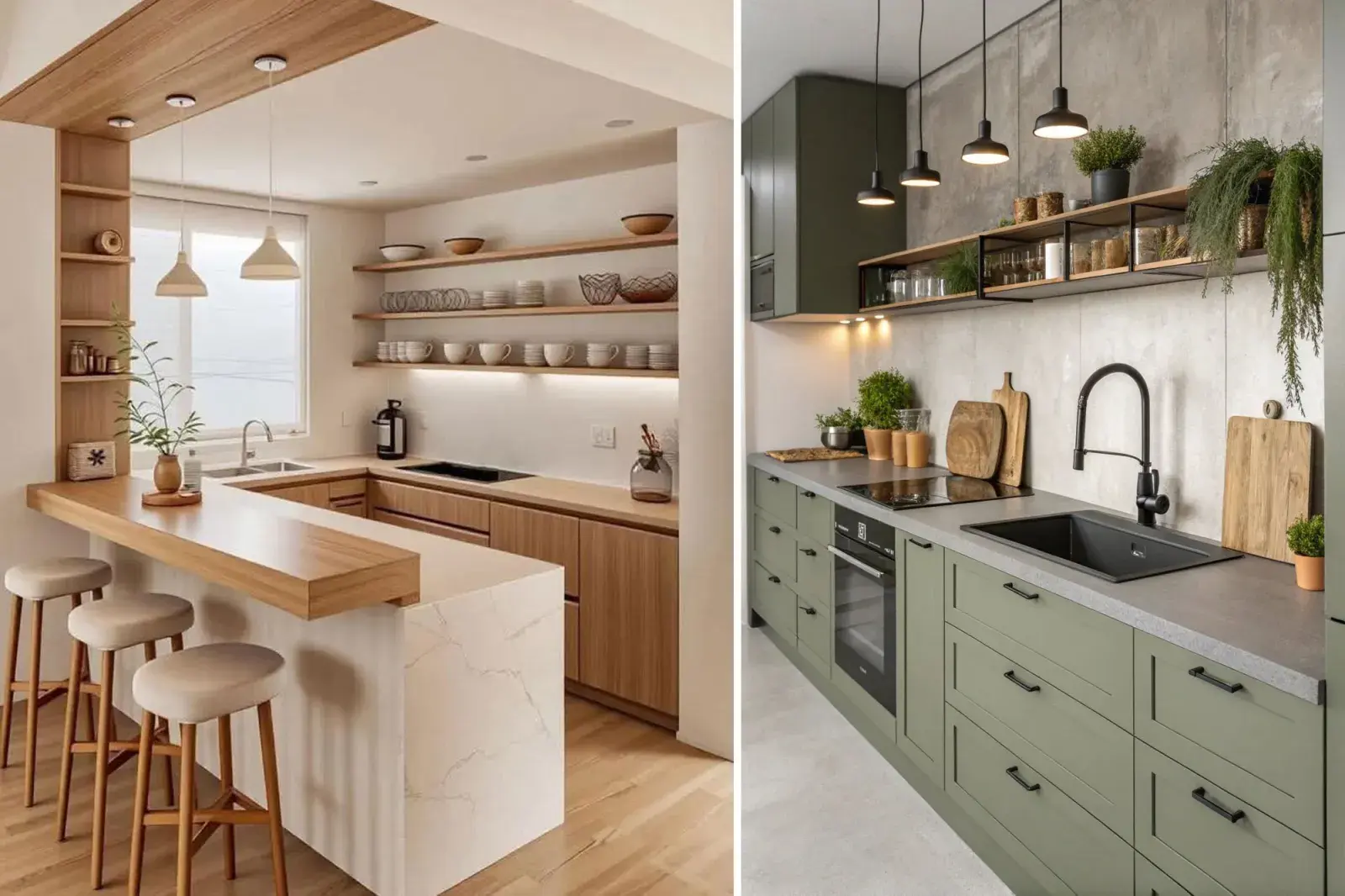 Las cocinas pequeñas son una realidad en la mayoría de los hogares, tanto en construcciones nuevas como en reformas.