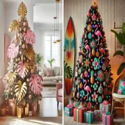 El espíritu navideño se renueva con una paleta costera y elementos naturales. Una propuesta chic que combina elegancia, calma y brisa marina.