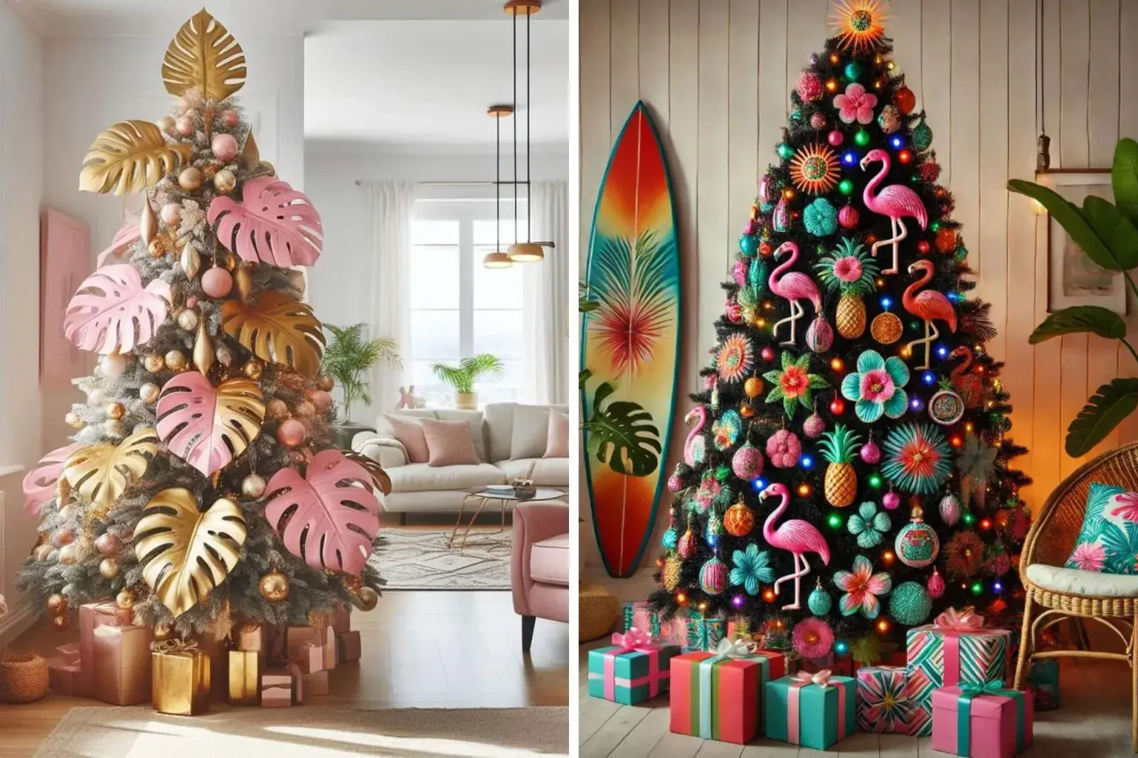 El espíritu navideño se renueva con una paleta costera y elementos naturales. Una propuesta chic que combina elegancia, calma y brisa marina.