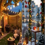 Terrazas en Navidad: cómo decorarlas con poco presupuesto