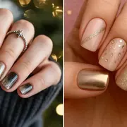 8 diseños de uñas cortas con glitter ideales para inspirarte este fin de año.