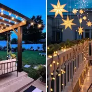 Este tipo de luces se carga con energía solar