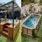 La tendencia que suma una pileta sin entrar en obra, ideal para patios chicos