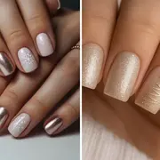 Con detalles de glitter y diseño bien festivos, ideas para estas fiestas