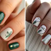 Las tendencias de uñas navideñas 2025 incluyen rojos clásicos, verdes profundos, brillos metálicos, copos de nieve y diseños minimalistas elegantes