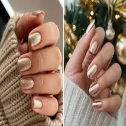Elegantes, luminosas y fáciles de combinar, las champagne nails se posicionan como el color estrella de la temporada festiva.