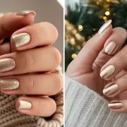 Elegantes, luminosas y fáciles de combinar, las champagne nails se posicionan como el color estrella de la temporada festiva.