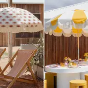 La tendencia para el verano 2026 en piletas: sombrillas con flecos