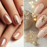 Uñas minimalistas pero festivas: 10 ideas fáciles para Navidad y Año Nuevo.