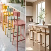 Si querés que tu cocina pequeña no solo funcione, sino que además se vea increíble, pensá en el taburete no como un asiento más, sino como una pieza de diseño que dialoga con tu espacio