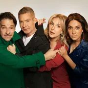 Fernán Mirás, Adrián Suar, Carla Peterson y Lorena Vega