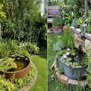 Miniestanques en macetas: cómo lograr un oasis en jardines pequeños