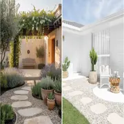 Mini patios con piedras: ideas para darles onda y estilo