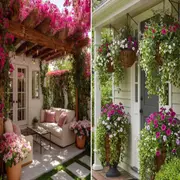 Patios con flores: 5 ideas para llenar tu casa de color