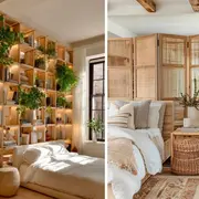 Dividir un dormitorio en dos zonas no tiene por qué ser sinónimo de obra ni de complicaciones.