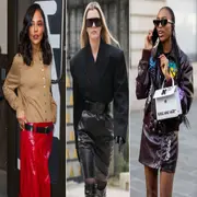 La falda de charol estará por todas partes en 2026