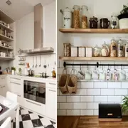 Cuando falta espacio, mirar hacia arriba es clave. Estantes, barras con ganchos o alacenas bien organizadas permiten liberar superficies.