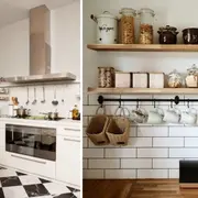 Cuando falta espacio, mirar hacia arriba es clave. Estantes, barras con ganchos o alacenas bien organizadas permiten liberar superficies.