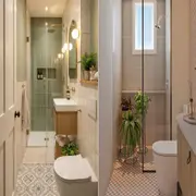 Baño estrecho: 5 ideas simples para que parezca más grande