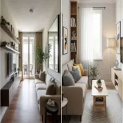 Livings estrechos: 10 ideas simples para aprovecharlos sin resignar estilo