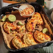 Empanadsa de gírgolas. Foto: Magalí Polverino