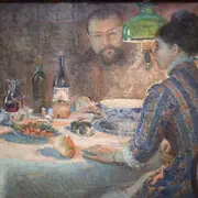 Under the Lamp, Marie Bracquemond