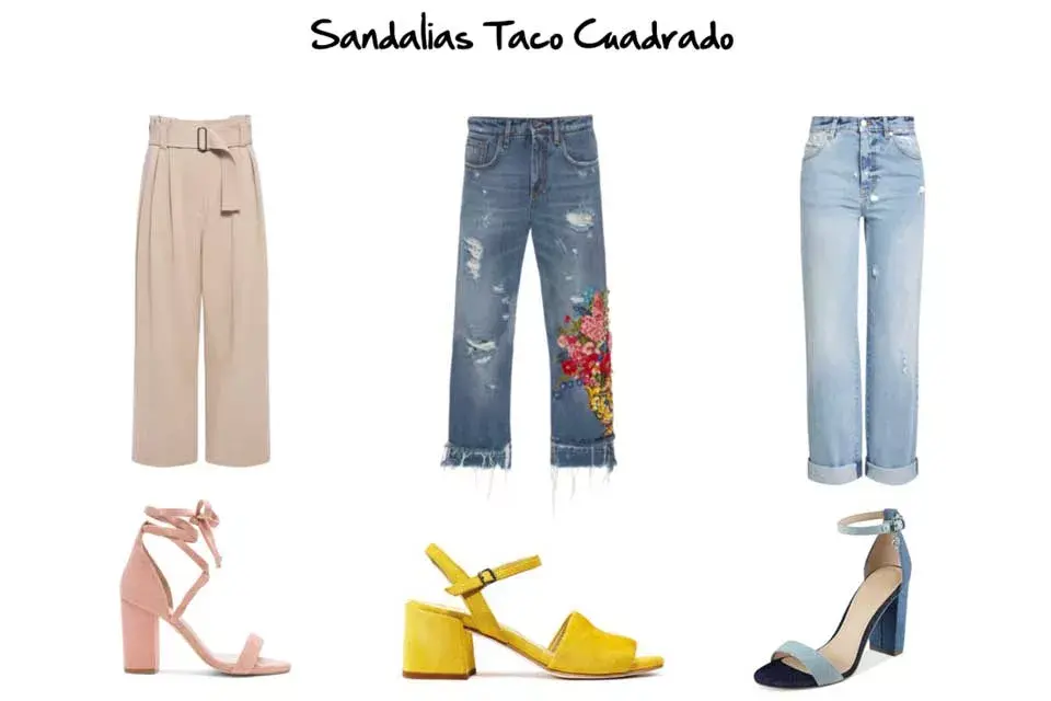 Zapatos con tacos online cuadrados