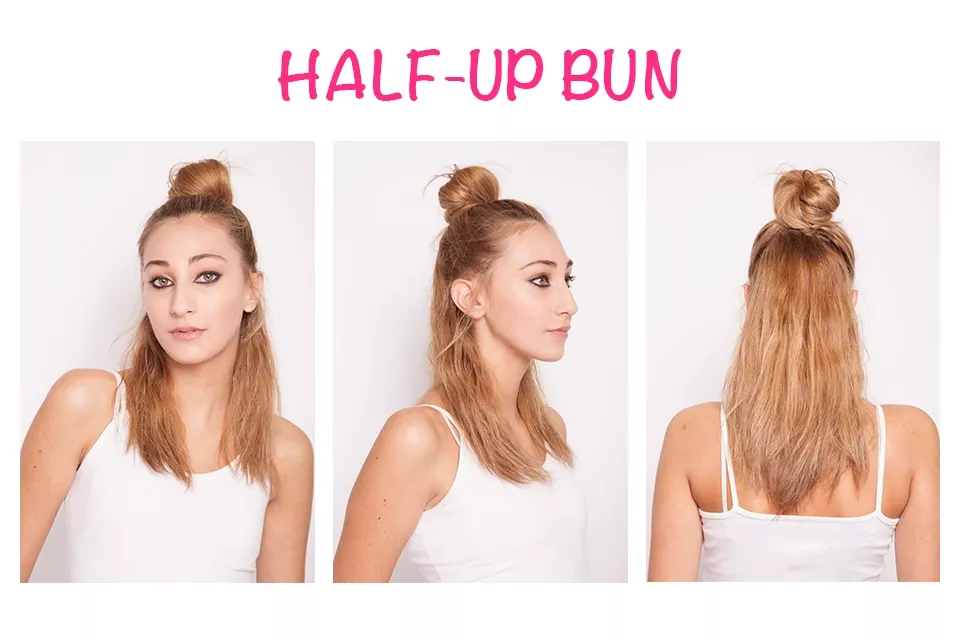 Half-Up Bun: el peinado hit de la temporada paso a paso - Ohlalá